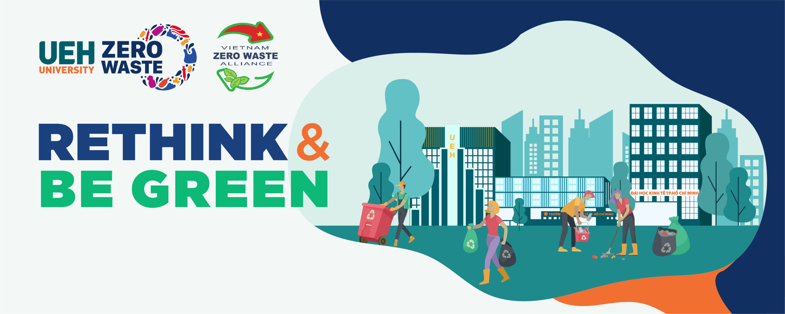 UEH đạt quán quân Cuộc thi quốc tế “Thử thách thành phố không rác” với dự án UEH Zero Waste Campus
